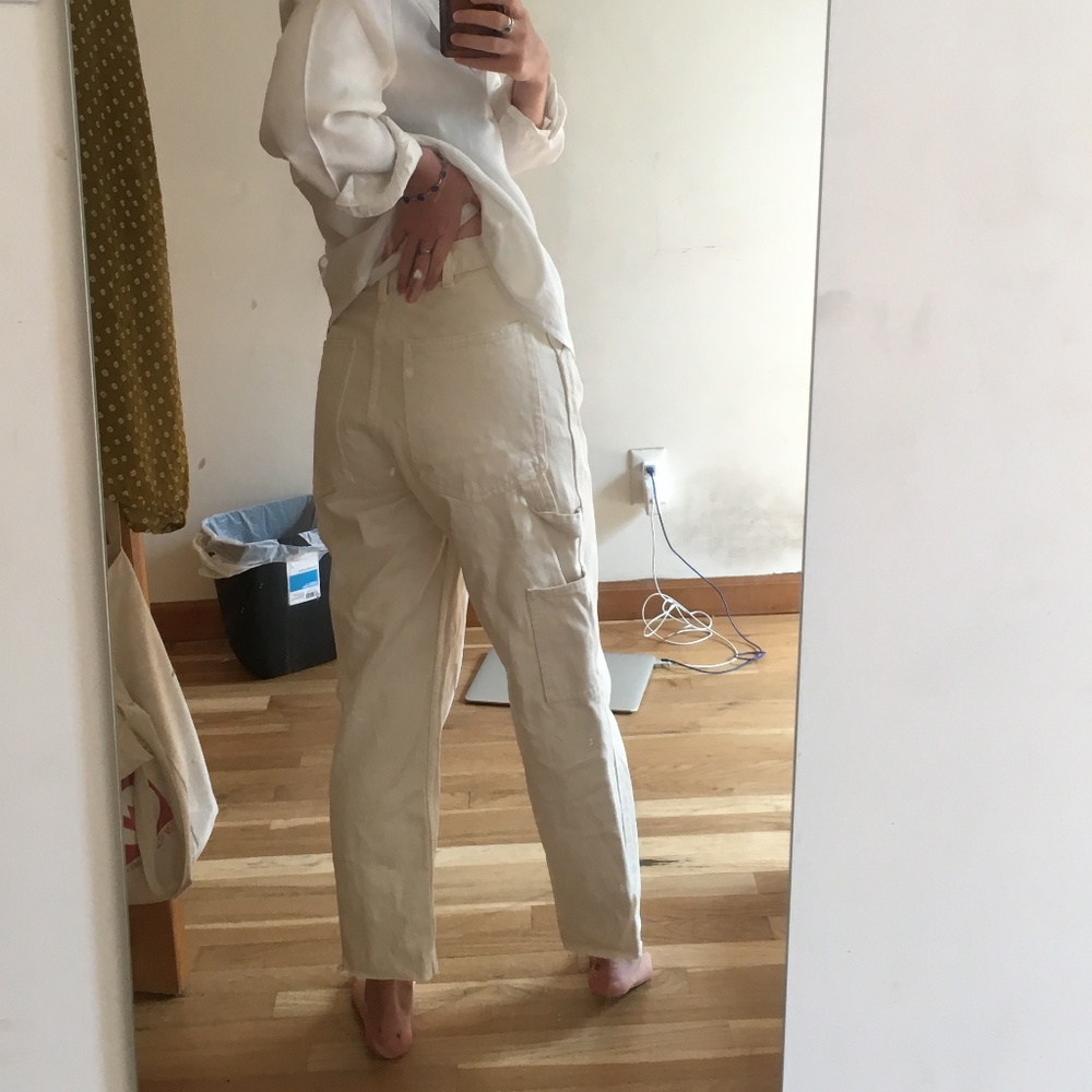 Brandy Melville off-white painter pants